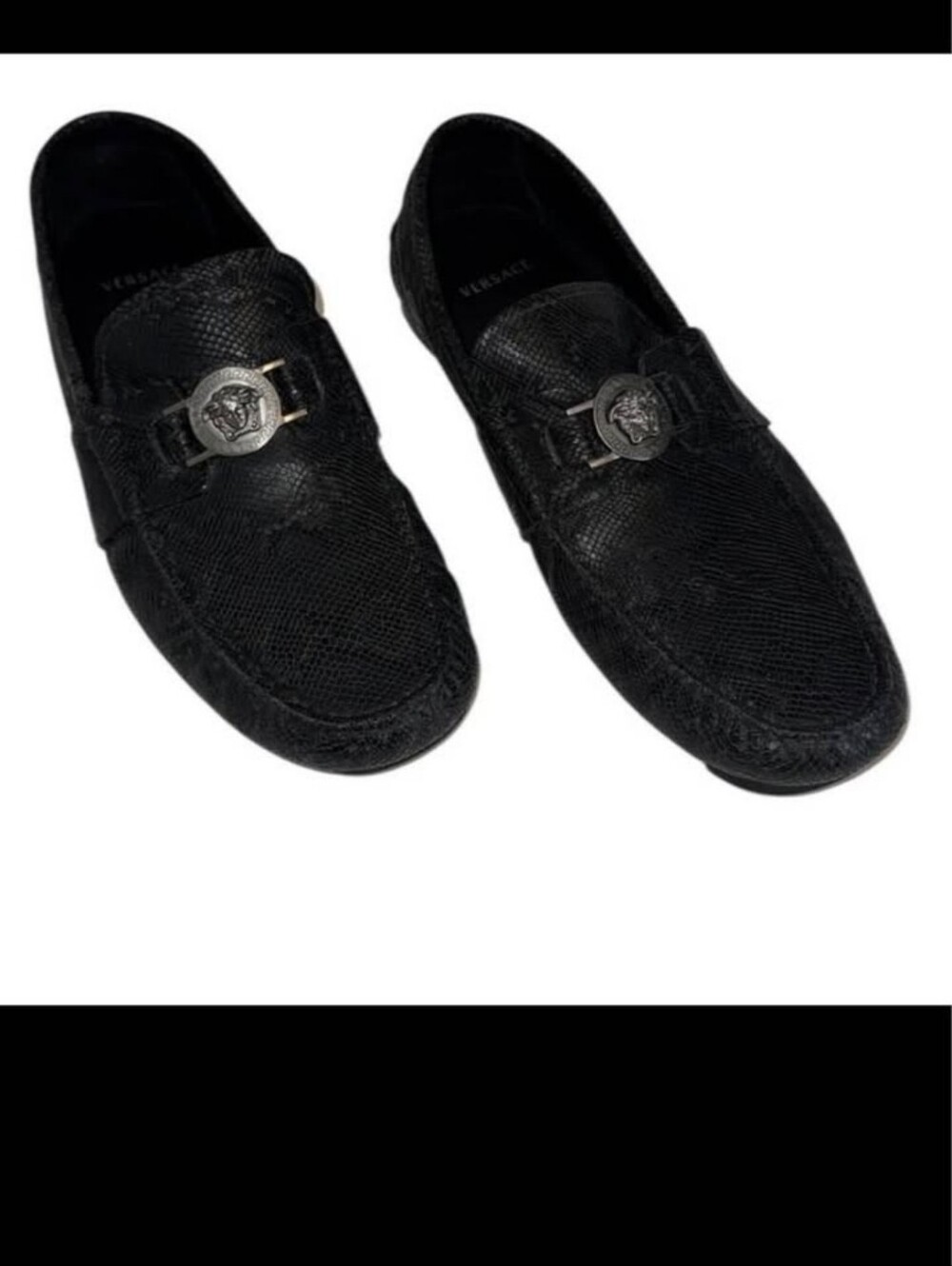Black Versace Loafers